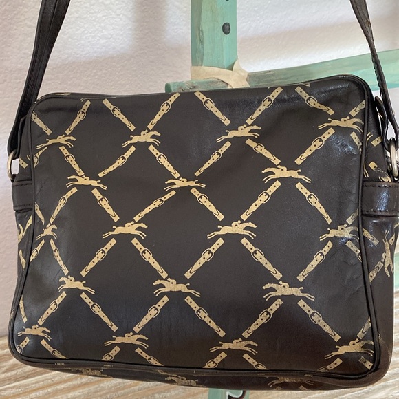 Longchamp - Vintage Lattice Pattern Shoulder Bag - Picture 3 of 11